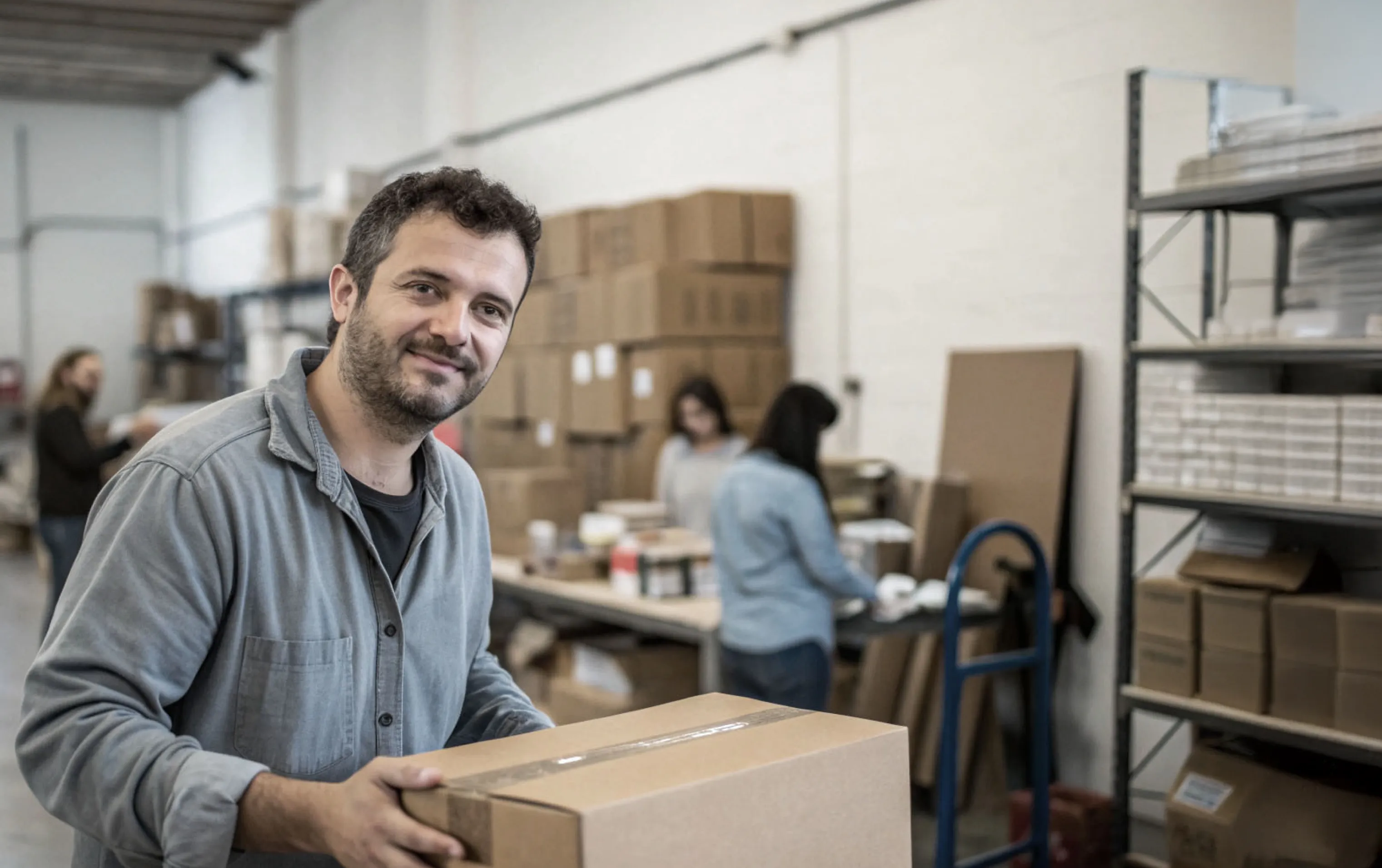 Razem z partnerem biznesowym produkujemy gadżety reklamowe. Każdego dnia wysyłamy wiele ofert, co zajmuje sporo czasu. <span class="underline underline-offset-4 ">Cenię przejrzystość i dobry design, ale chciałbym przygotowywać swoje oferty szybciej.</span>